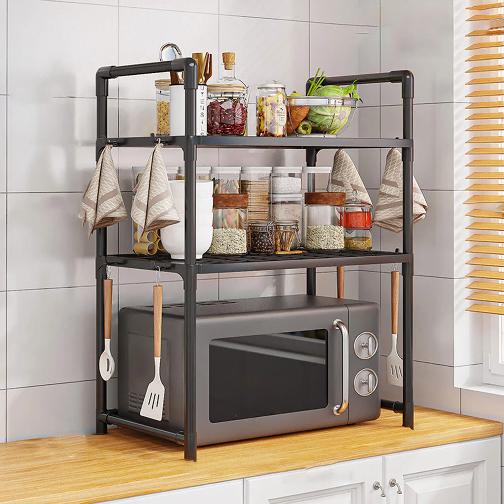 Microwave Oven Storage Rack – Multifunctional Kitchen Shelf