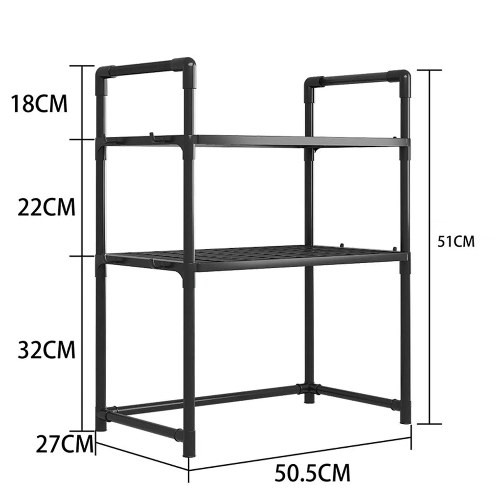 Microwave Oven Storage Rack, Multifunctional Thickened Microwave Oven Seasoning Storage Rack for Household Kitchen Use