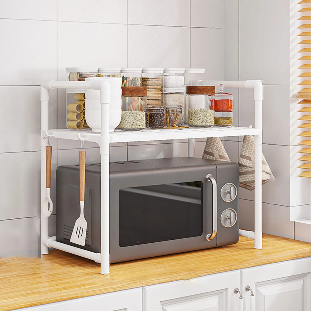 Microwave Oven Storage Rack, Multifunctional Thickened Microwave Oven Seasoning Storage Rack for Household Kitchen Use