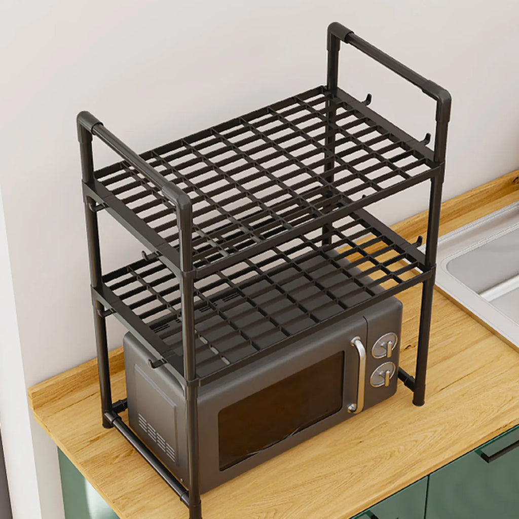 Microwave Oven Storage Rack, Multifunctional Thickened Microwave Oven Seasoning Storage Rack for Household Kitchen Use