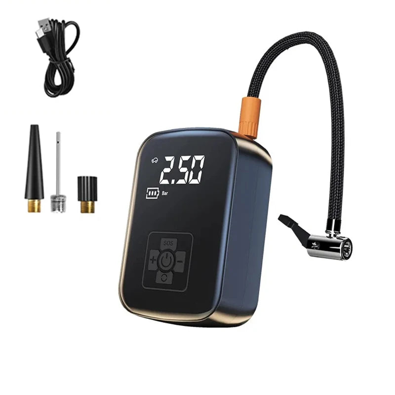 Air Compressor Air Pump For Car Portable Tyre Inflator Electric Motorcycle Pump Air Compressor For Car Motorcycles Bicycles