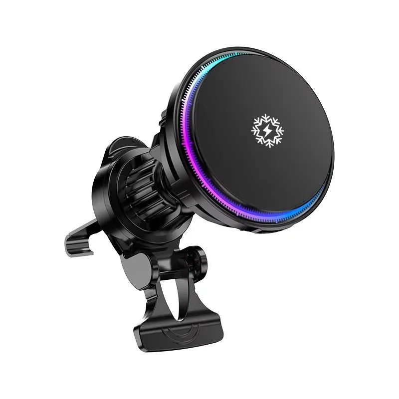 Magnetic Wireless Car Charger with Ice Cooling – Fast Charging for iPhone