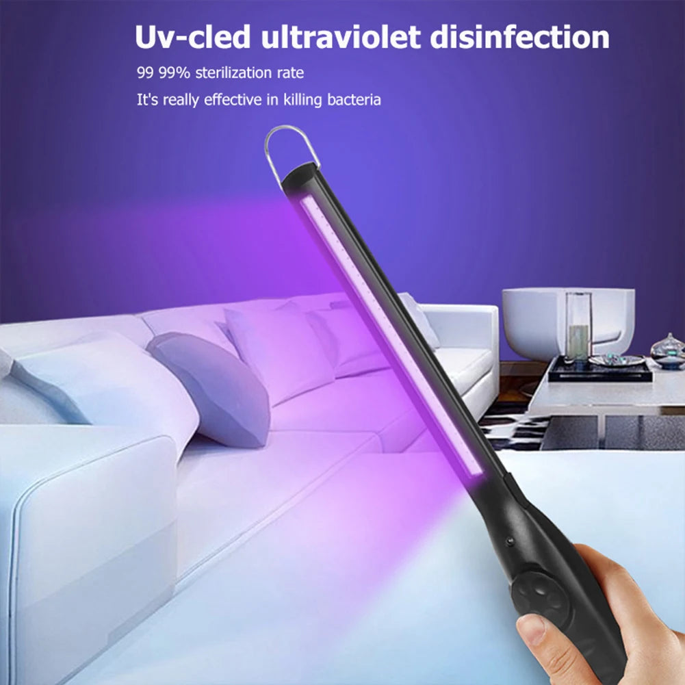 LED Portable UV Sterilizer Mini UV Disinfection Light UV Light Sanitizer Ultraviolet Germicidal Lamp for Home Office