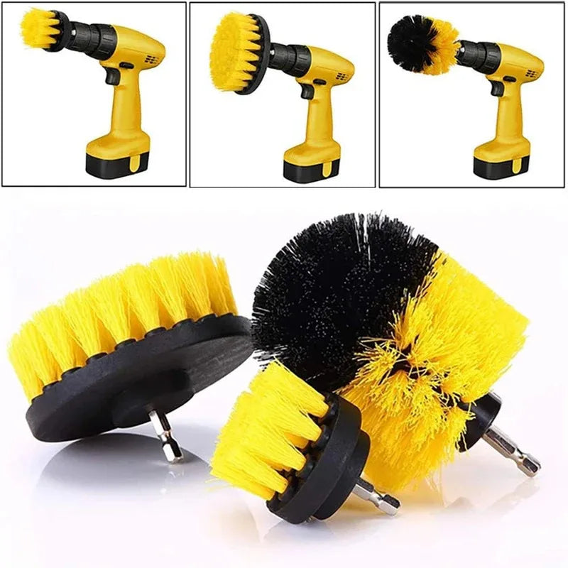 Drill Brush Cleaning Set 3PCS – Powerful Scrubber Kit