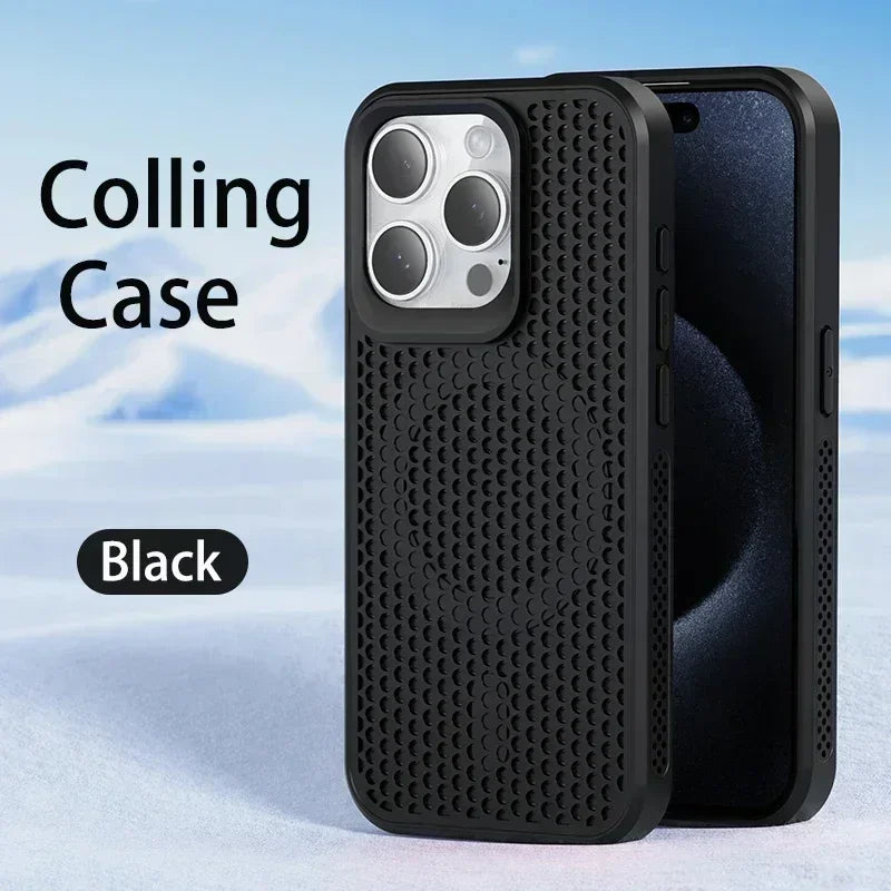 Breathable Cooling Phone Case for iPhone – Magnetic MagSafe Hard Cover
