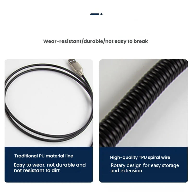 Mechanical Keyboard Coiled Cable USB Type C Mechanical Keyboard Aviator Desktop Computer Aviation Connector Cord Max 3M