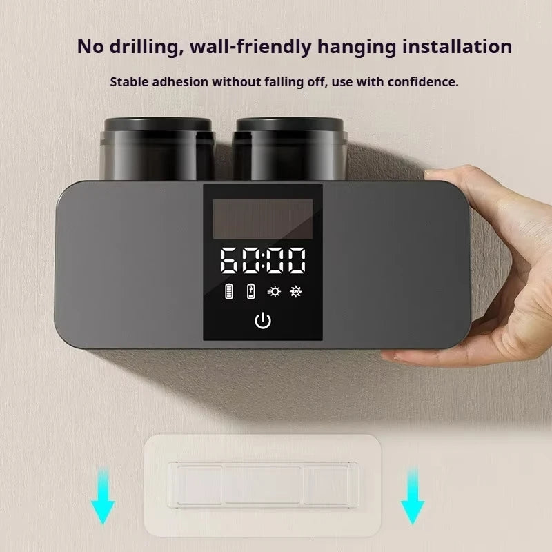 Wireless Wall Mounted Electric Toothbrush Sterilizer UV Drying Holder Rechargeable Toothbrush Dryer