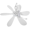 XIAOTREE USB Ceiling Fan – Portable Hanging Fan with 6 Detachable Blades for Home & Camping