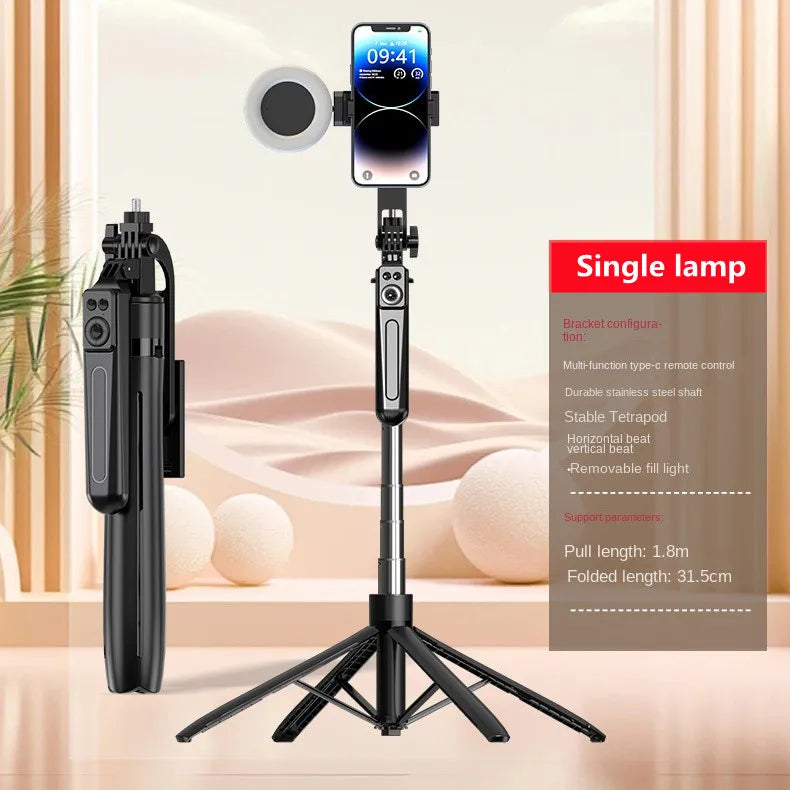 Smartphone Tripod Stand with Bluetooth Shutter – Wireless Selfie Stick
