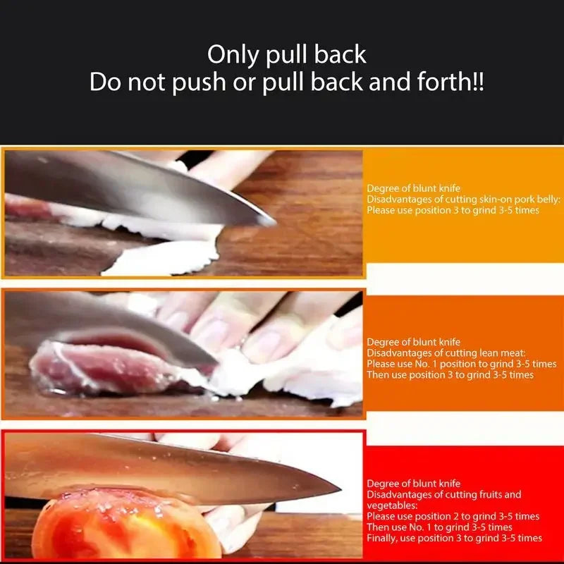 Kitchen Knife Sharpener – 4-Stage Multifunctional Sharpener