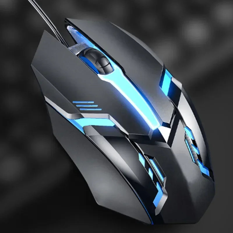 USB Wired Gaming Mouse – RGB LED Backlit, Ergonomic Design, 1200 DPI for PC & Laptop