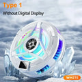 SL17 Magnetic Phones Cooler Back-Clip 2 in 1 Game Cooler Semiconductor Fast Phone Cooling Fan for IOS Android Phone