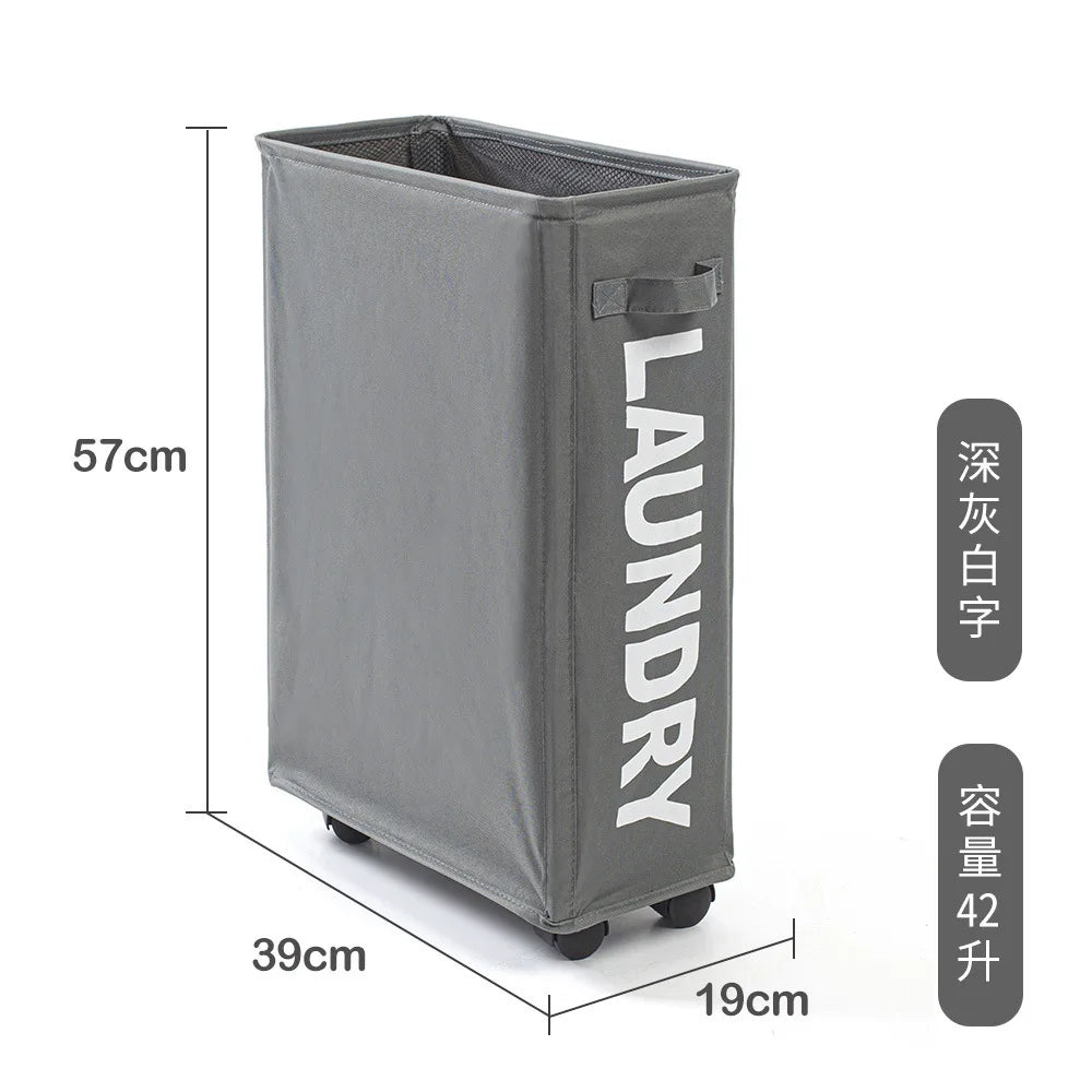 Laundry Basket with Wheels – Large Foldable Waterproof Storage Bag