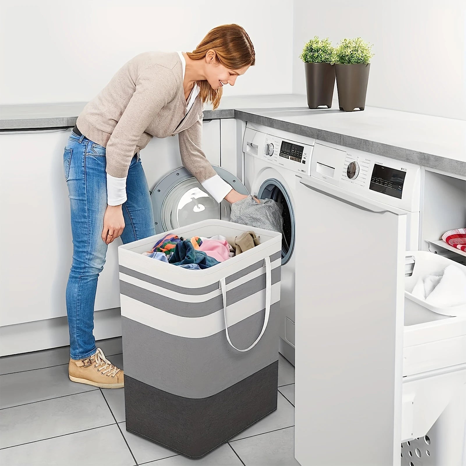 75L Large Laundry Basket with Handles – Durable Clothes Hamper