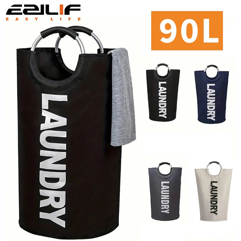 Extra-Large Waterproof Laundry Basket – Foldable with Padded Handles