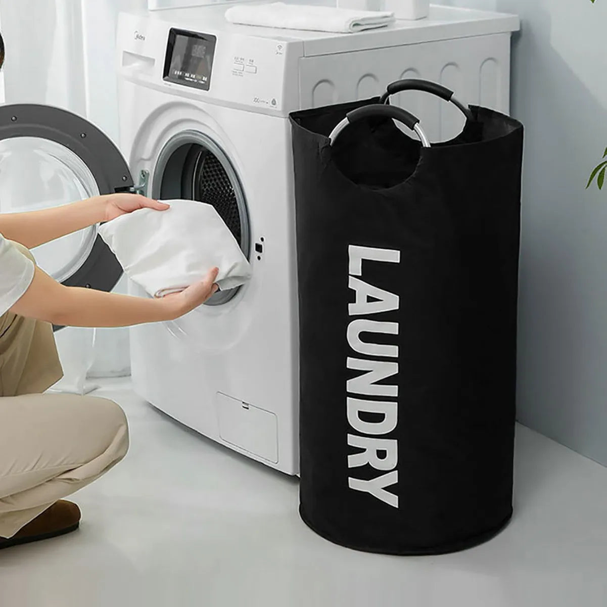 Large Foldable Laundry Basket – Lightweight Waterproof Storage Bag