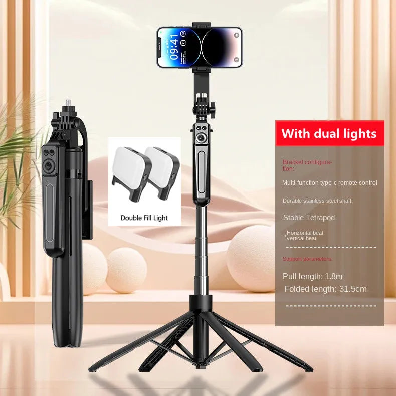 Smartphone Tripod Stand with Bluetooth Shutter – Wireless Selfie Stick