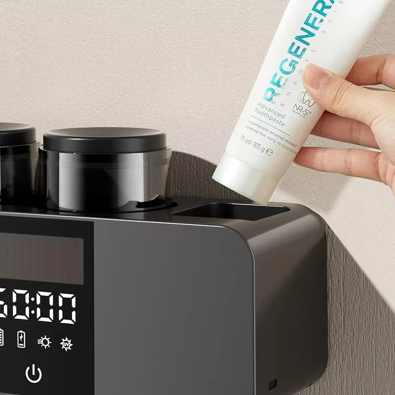 Wireless Wall Mounted Electric Toothbrush Sterilizer UV Drying Holder Rechargeable Toothbrush Dryer