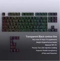 2025 Super Contour Side Glow PBT Keycaps - Original Factory Height, Compatible with 61/68/75/84/87 Keys Mechanical Gaming Keyboa