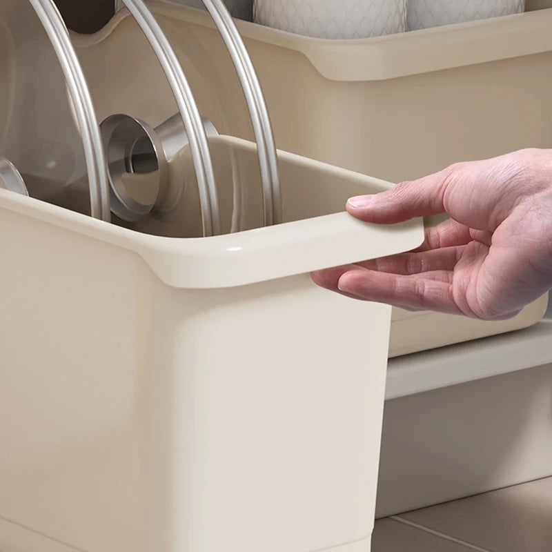 Kitchen Closet Organizer with Wheels – Rotating Storage for Seasonings & Bottles