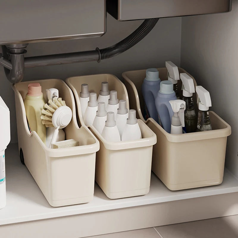 Kitchen Closet Organizer with Wheels – Rotating Storage for Seasonings & Bottles