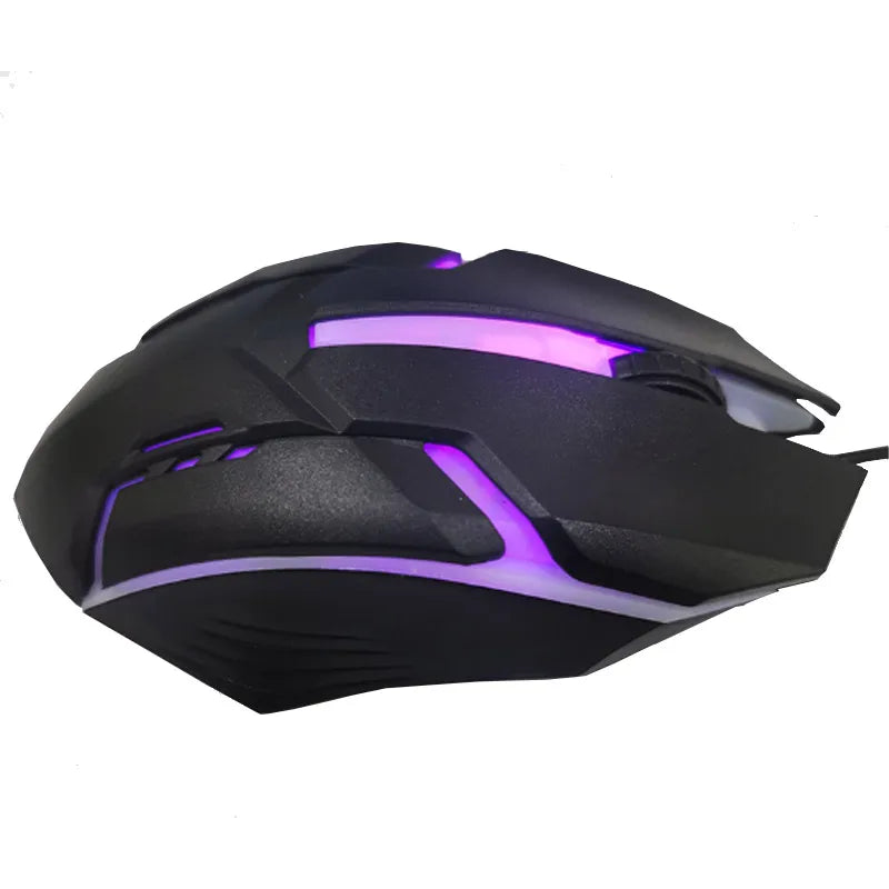 USB Wired Gaming Mouse – RGB LED Backlit, Ergonomic Design, 1200 DPI for PC & Laptop