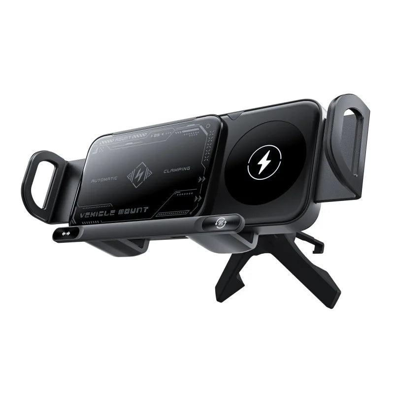 Magnetic Car Rotating Phone Holder Large Screen Dedicated Navigation Wireless Auto Charger for High Intelligent Mobile Phone/Pad