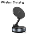Car Magnetic Wireless Charger Phone Holder & 360° Rotation Vacuum Suction Cup Stand For iPhone 16 15 14 13 12 Fast Charging Dock