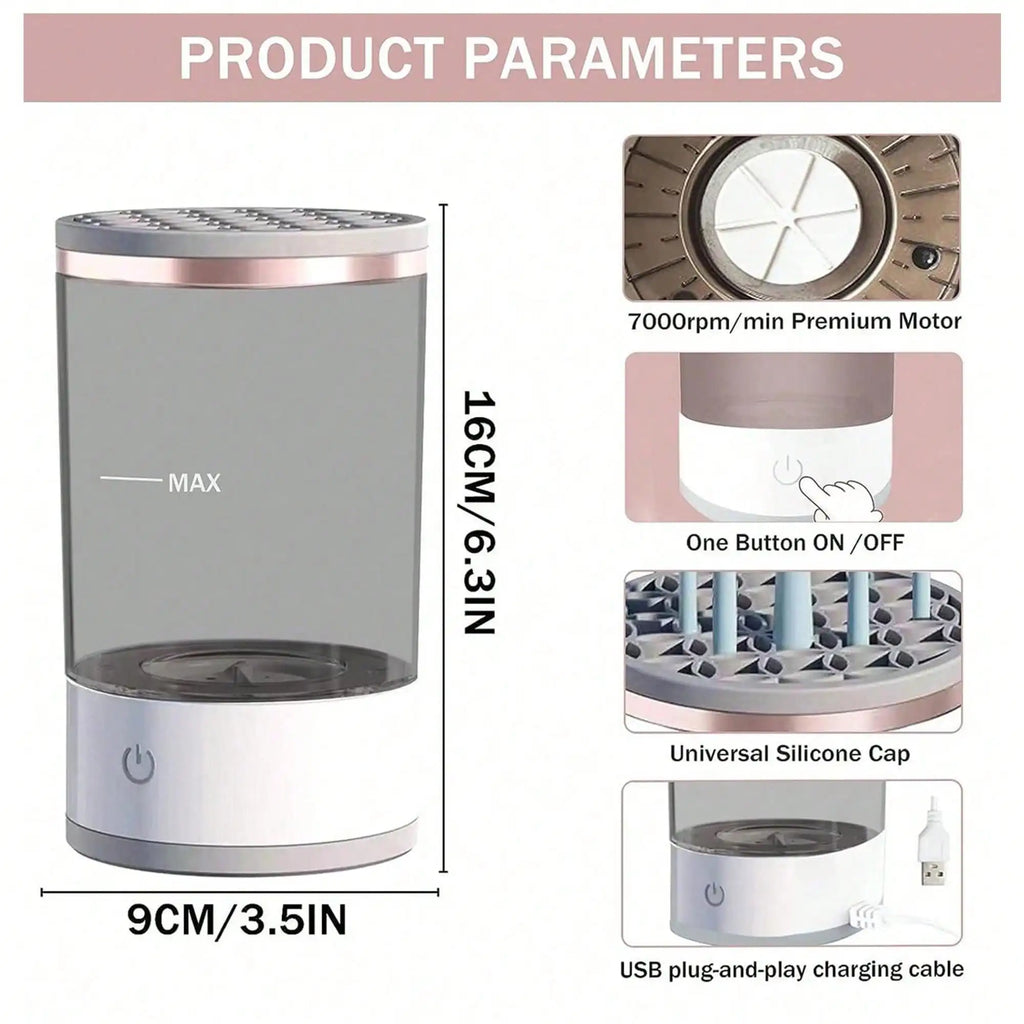 Electric Makeup Brush Cleaner -Automatic Cleaner -Dryer