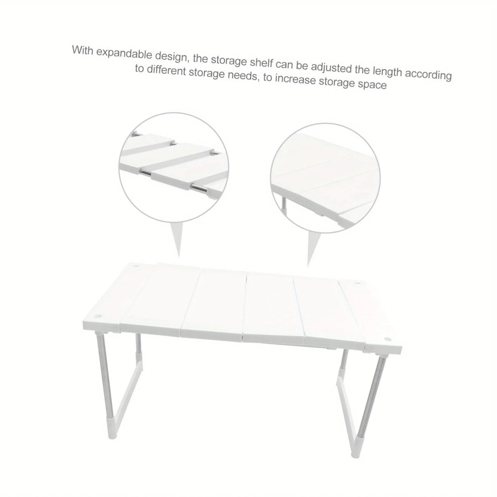 Kitchen Counter Shelf – Adjustable Cabinet & Pantry Organizer
