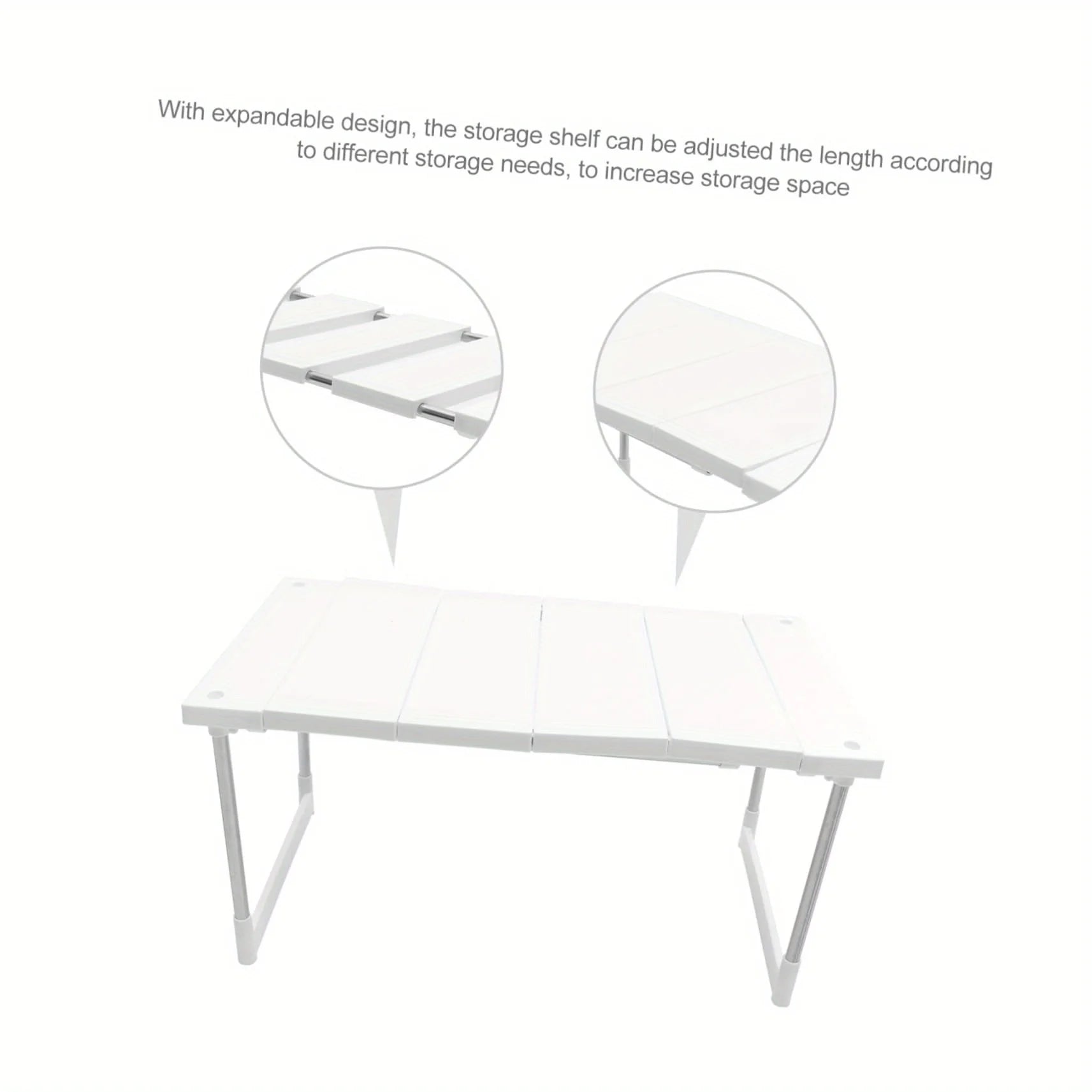 Kitchen Counter Shelf – Adjustable Cabinet & Pantry Organizer