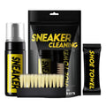 150ML Dry Cleaning Set for Shoes Water-Free Foam Sneaker Cleaner with Brush and Cloth for White Shoes and Boots